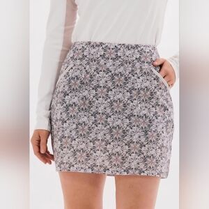 Foray Golf Diamond Print Skirt Skort Tenniscore Pickleball Prep Pink Purple S